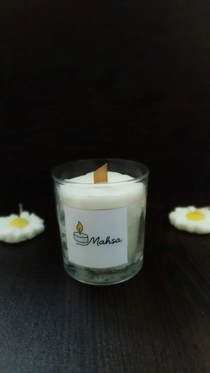 شمع شیشه ای معطر|صنایع دستی و سایر لوازم تزئینی|آباده, |دیوار