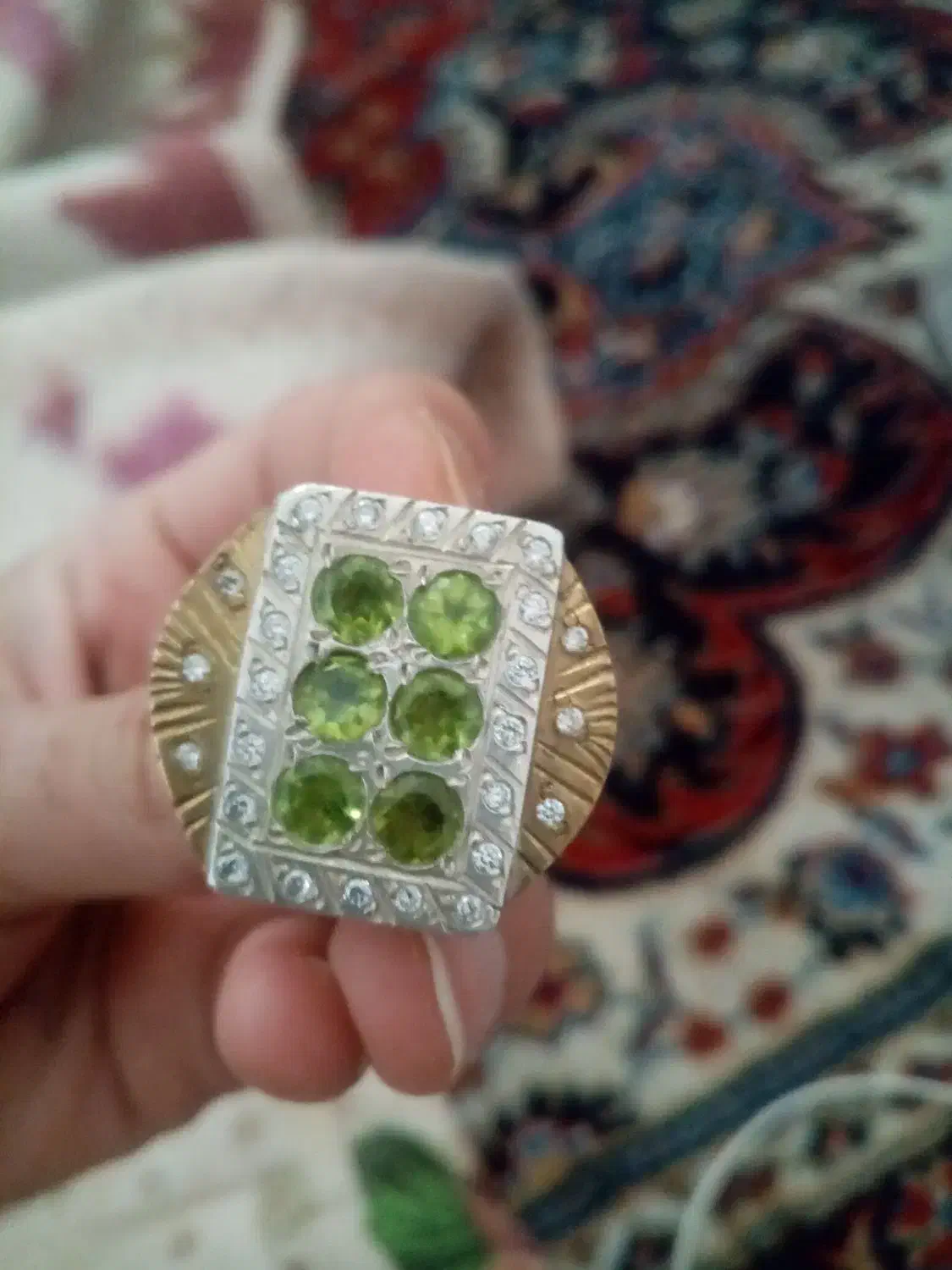 انگشتر فوق کلکسونی عتیقه|جواهرات|شیراز, گویم|دیوار