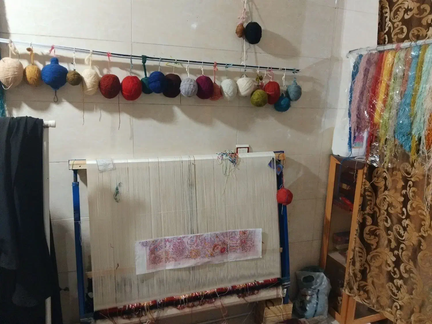 فرش زرنیم دست بافت|فرش|تبریز, |دیوار