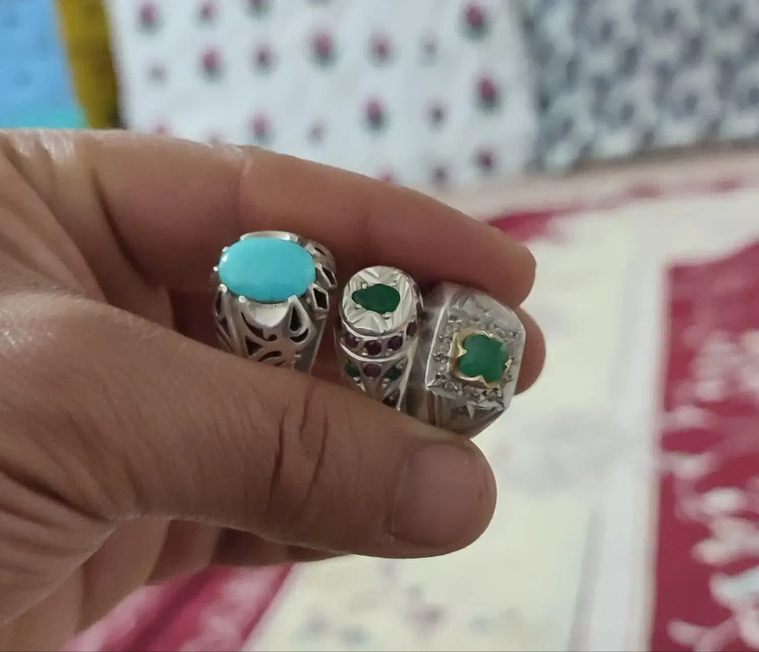 انگشتر زمرد کلمبیا با آفریقا یه فروزه نیشابور|جواهرات|قنوات, |دیوار