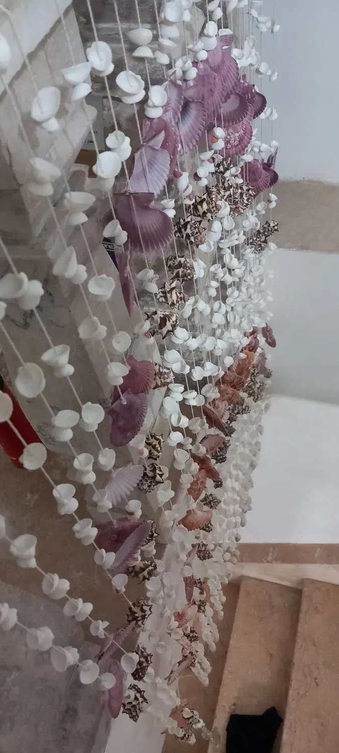 پرده تزیینی ا، گوش ماهی و صدفهای دریا|صنایع دستی و سایر لوازم تزئینی|وحیدیه, |دیوار