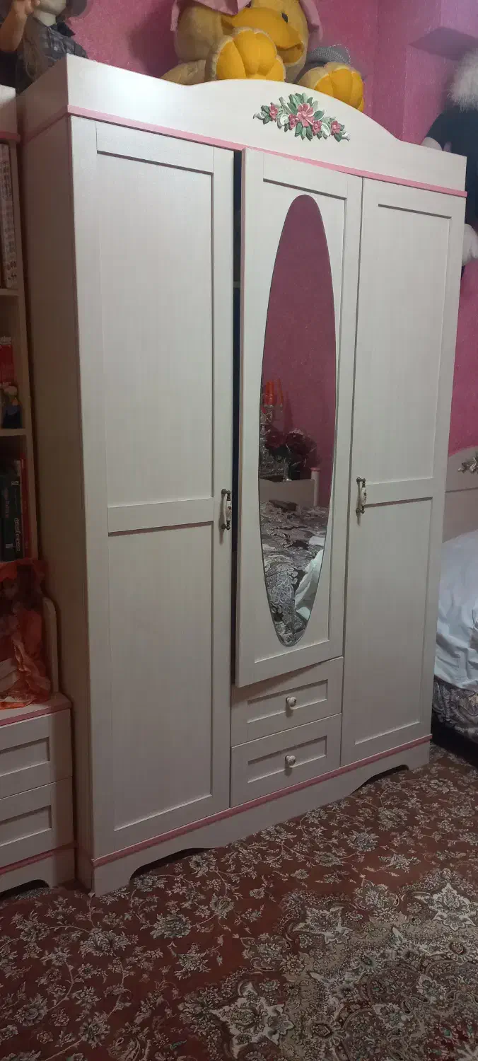 سرویس خواب دخترانه|تخت و سرویس خواب|سنقر, |دیوار