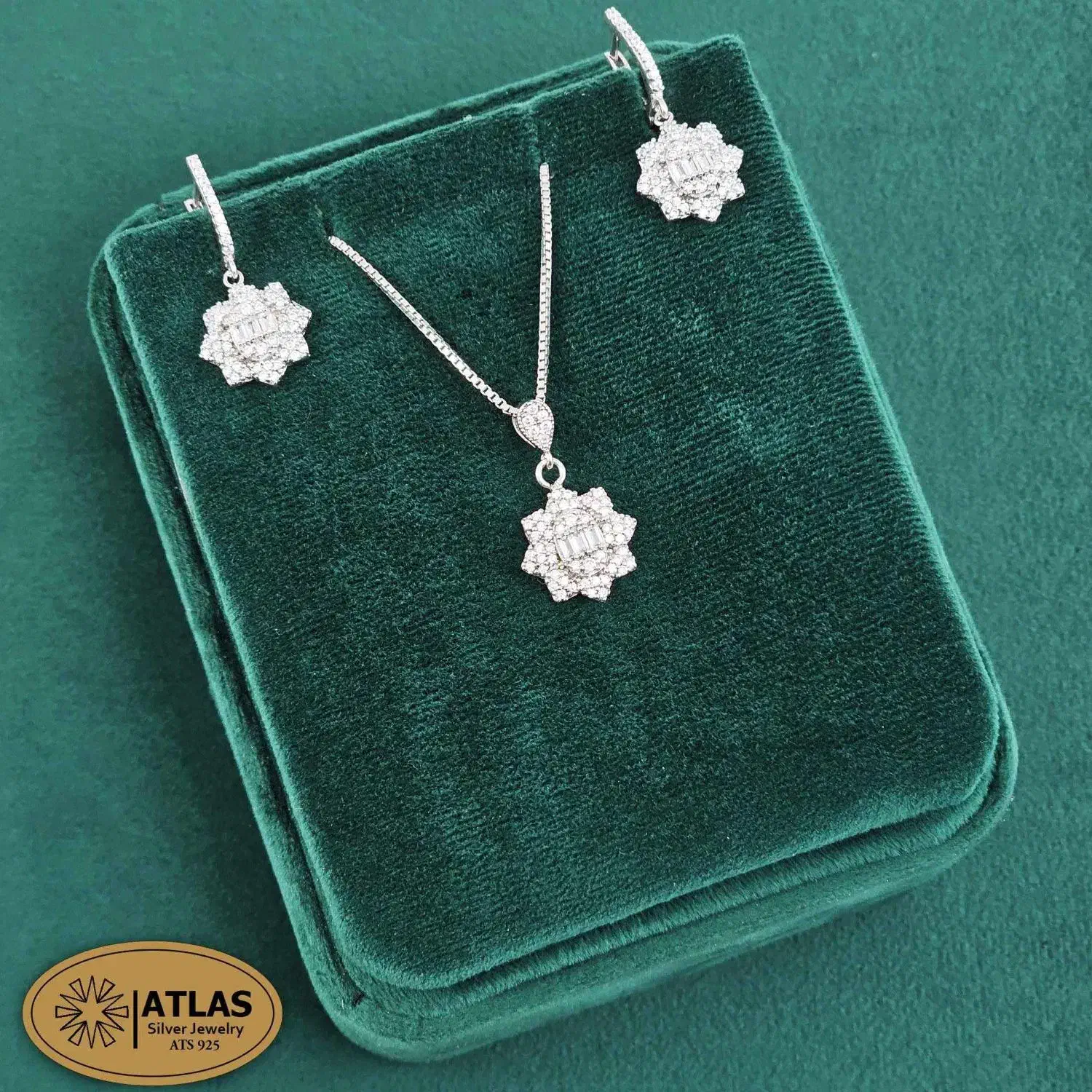 نیم ست نقره طرح شکوفه گل|جواهرات|تهران, جوادیه تهرانپارس|دیوار