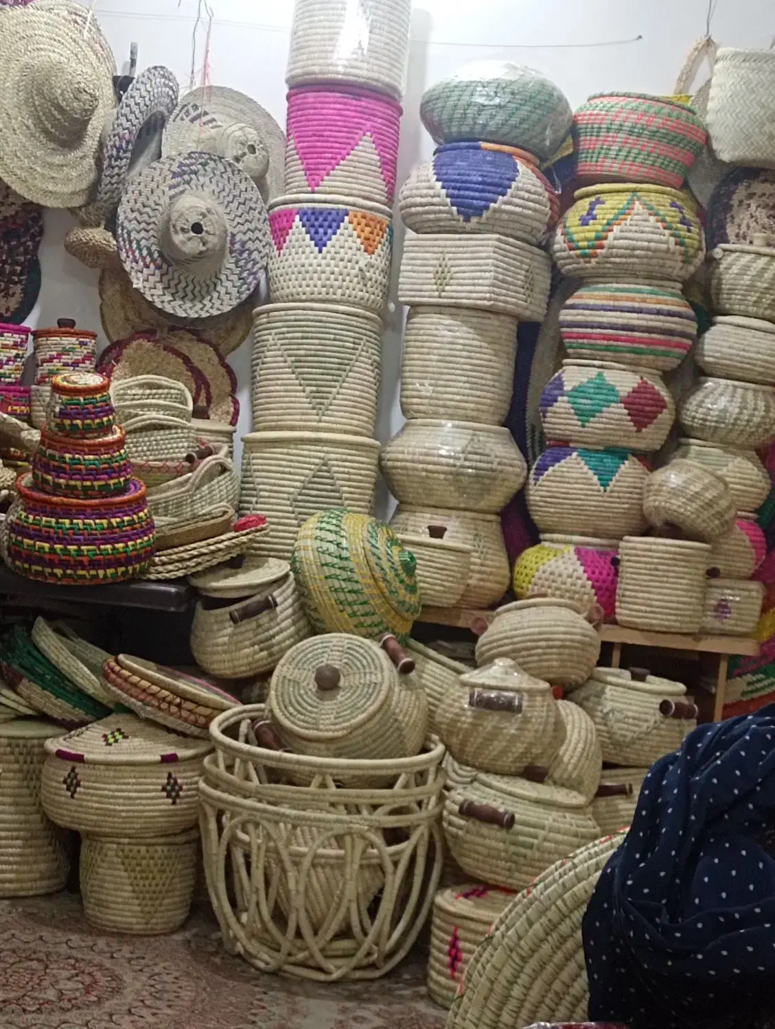 انواع مدل های جدید جابرنجی حصیری|ظروف نگهدارنده، پلاستیکی، یک‌بارمصرف|قم, میرزائیه|دیوار