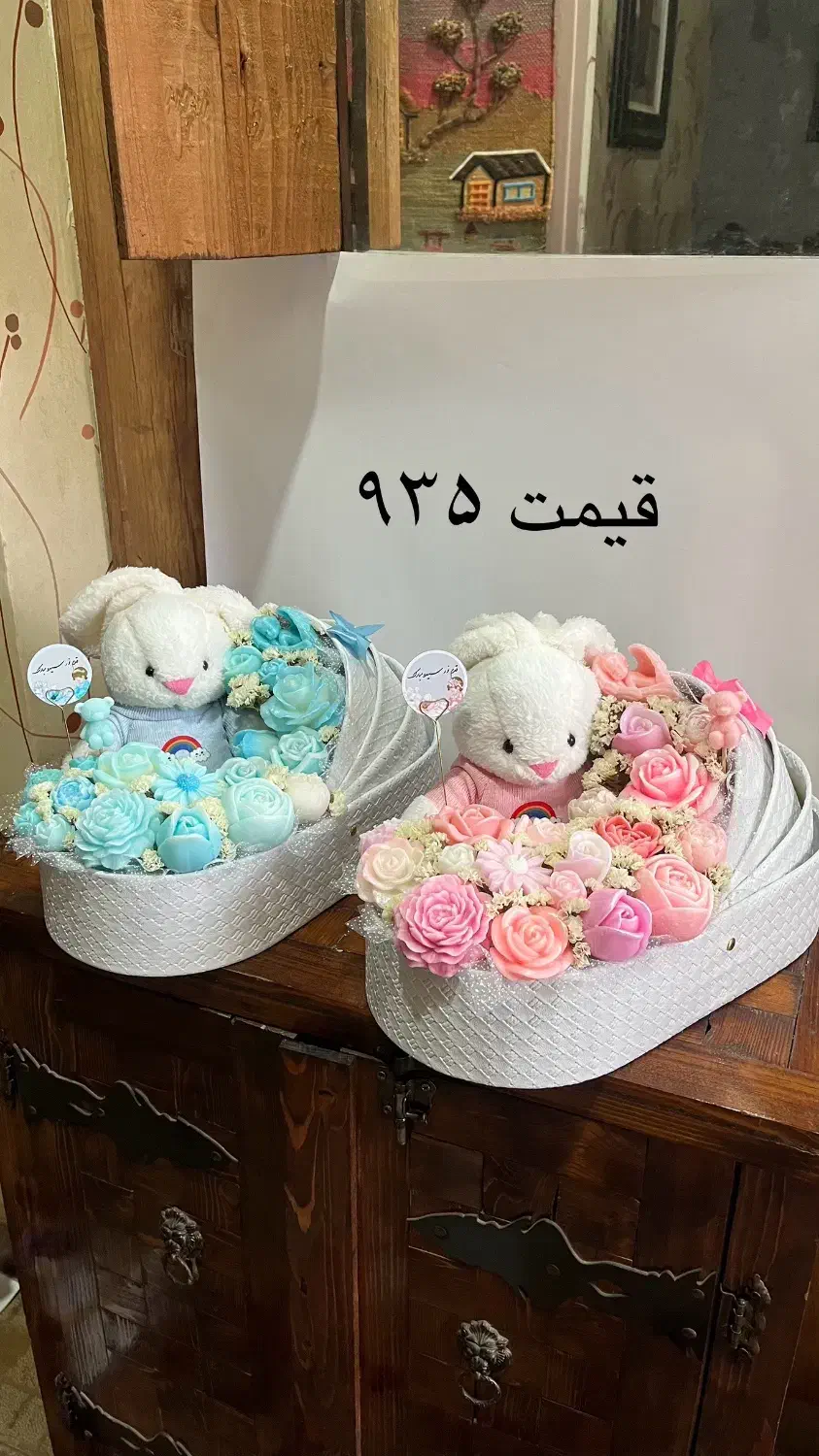 باکس گل شمعی هدیه زایمان و تولد و باکس هدیه|صنایع دستی و سایر لوازم تزئینی|اهواز, فاز ۲ پادادشهر|دیوار