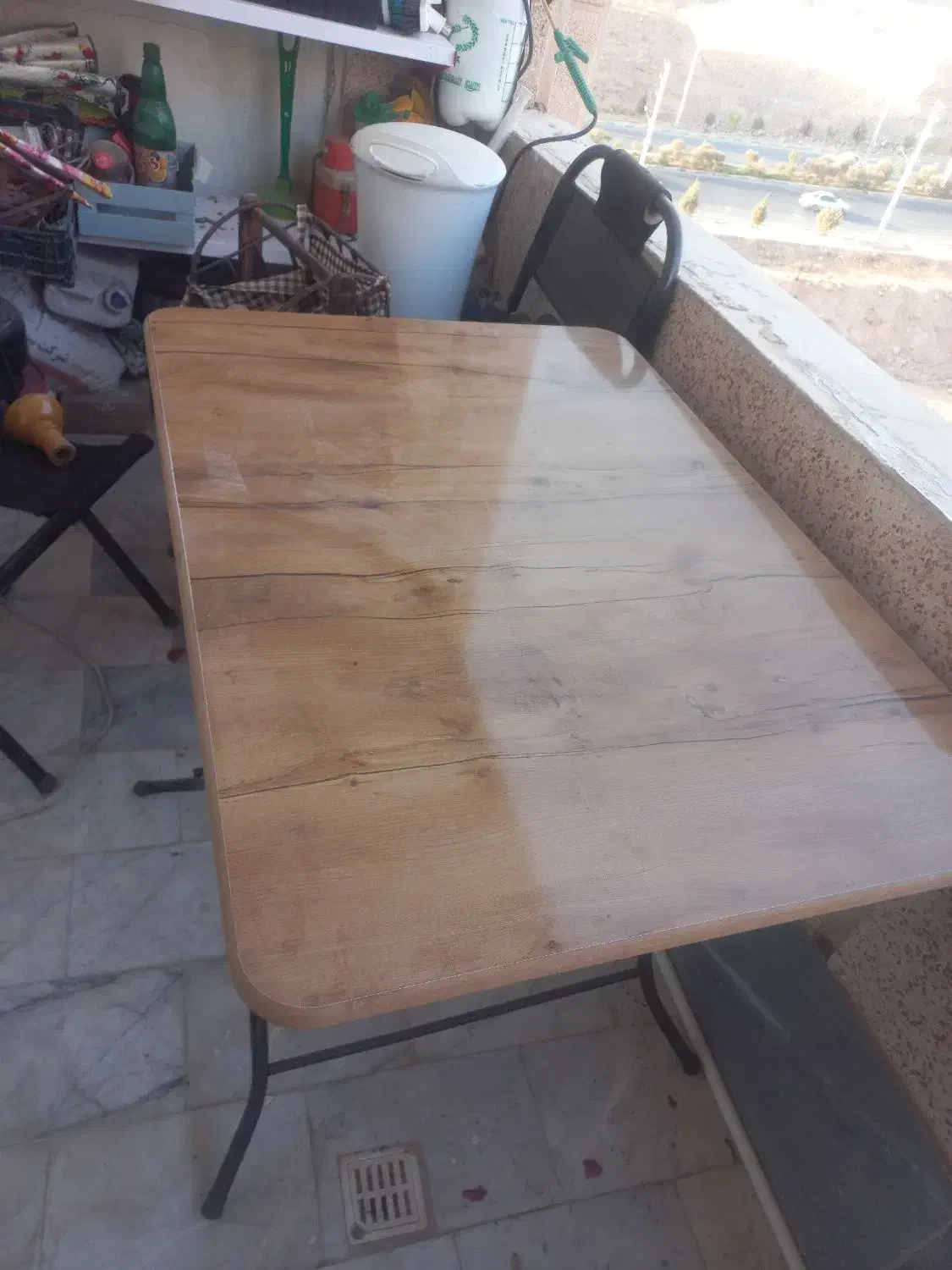 میز تاشو کاملا نو چند روزه خریداری شده|میز و صندلی غذاخوری|هشتگرد, فاز ۳ مهستان|دیوار