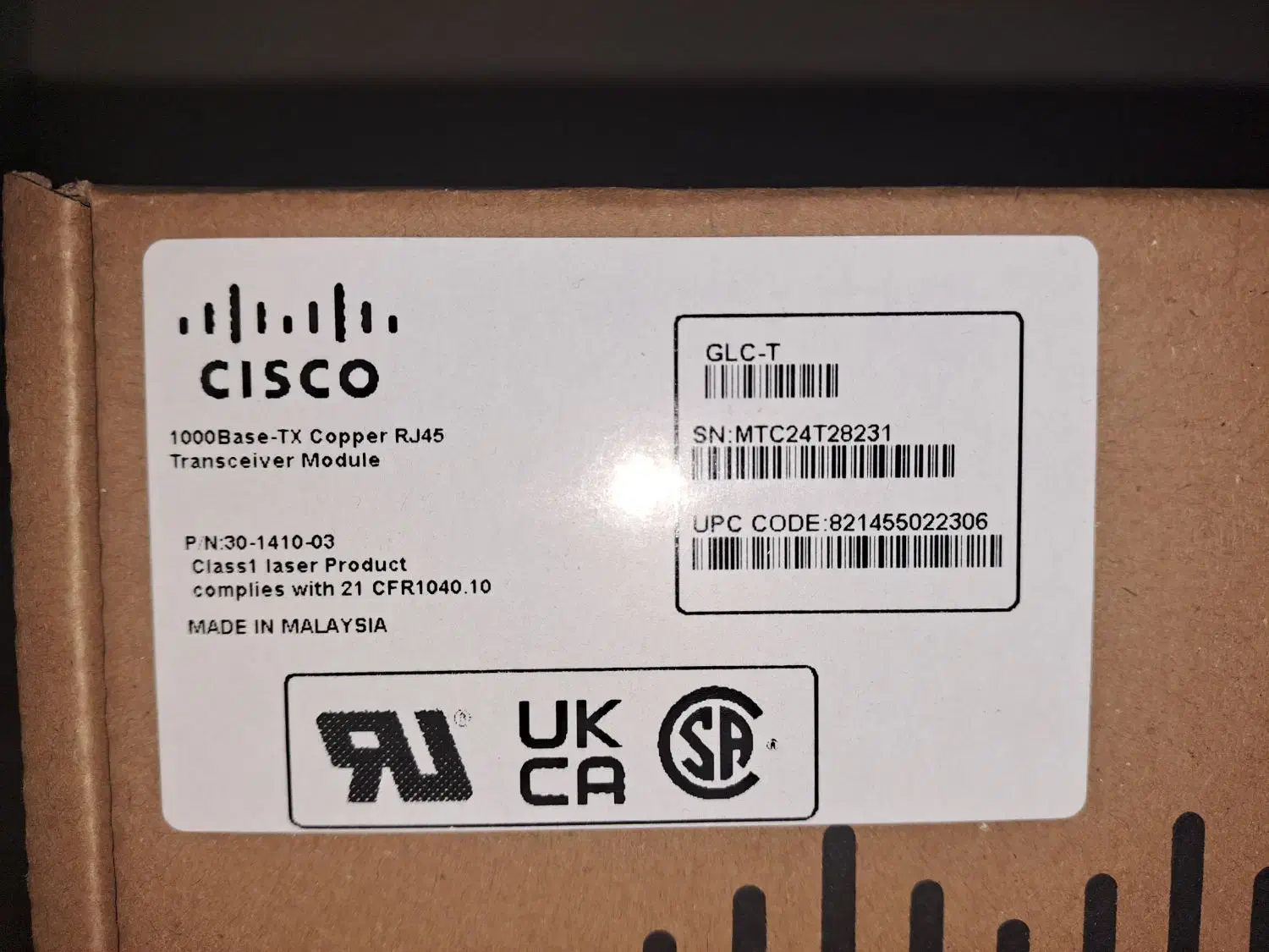 ماژول سیسکو CISCO GLC -T|مودم و تجهیزات شبکه|تهران, بلوار کشاورز|دیوار