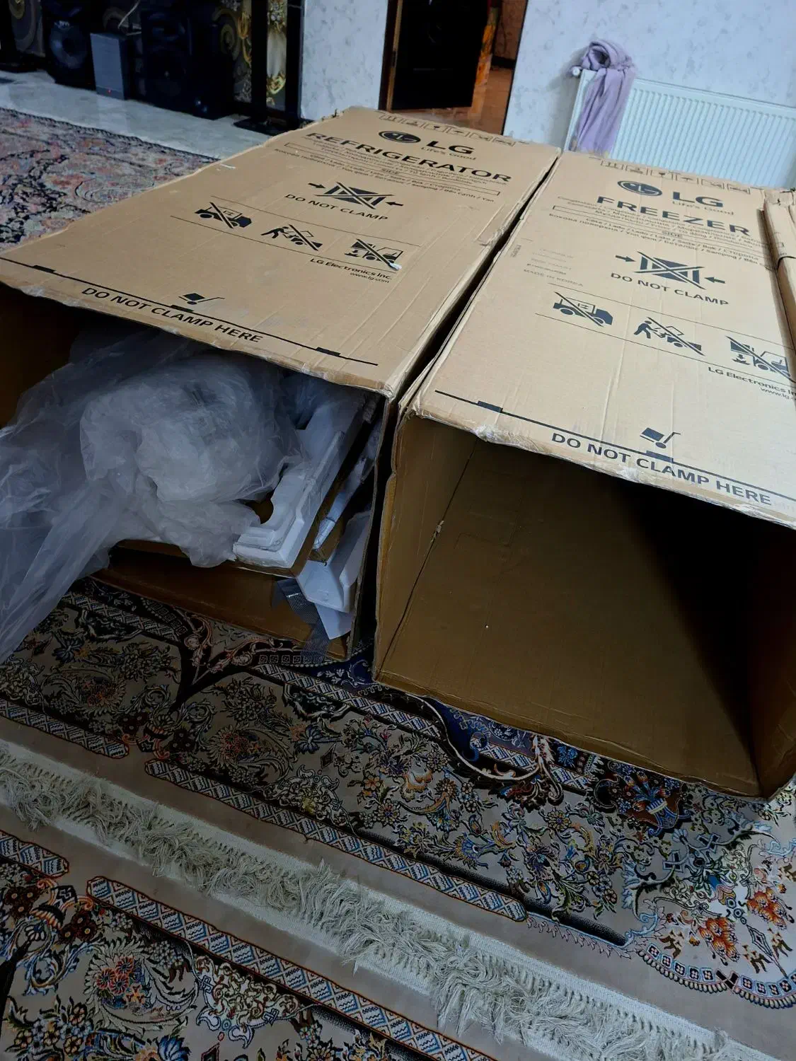 کارتون یخچال الجی اصل کره|یخچال و فریزر|کهریزک, |دیوار