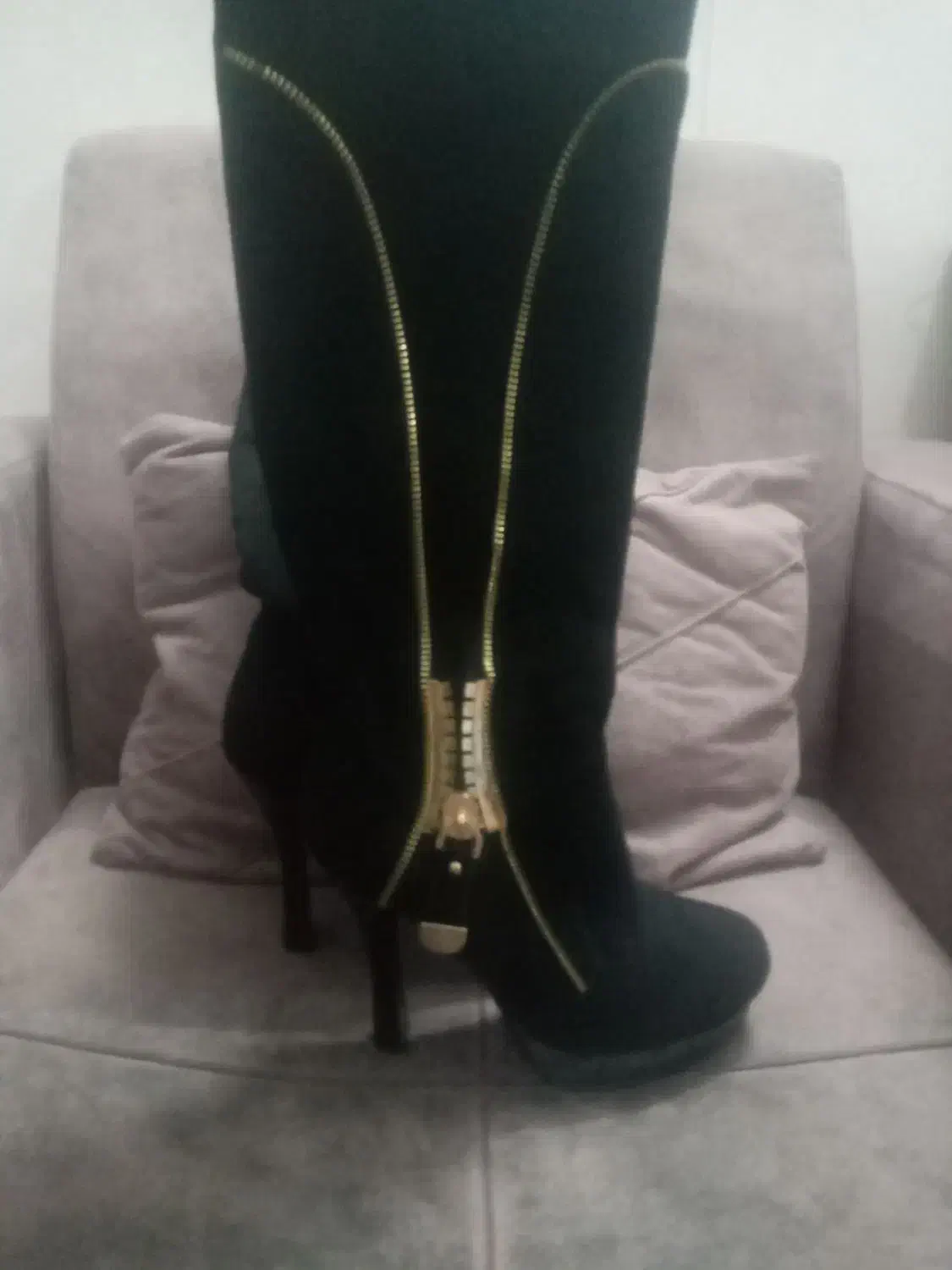 چکمه مخمل ساق بلند|کیف، کفش، کمربند|مشهد, شهید قربانی|دیوار