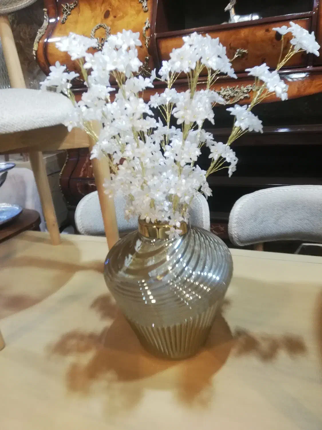 گل و گلدان کریستالی وارداتی|گل مصنوعی|اردبیل, |دیوار