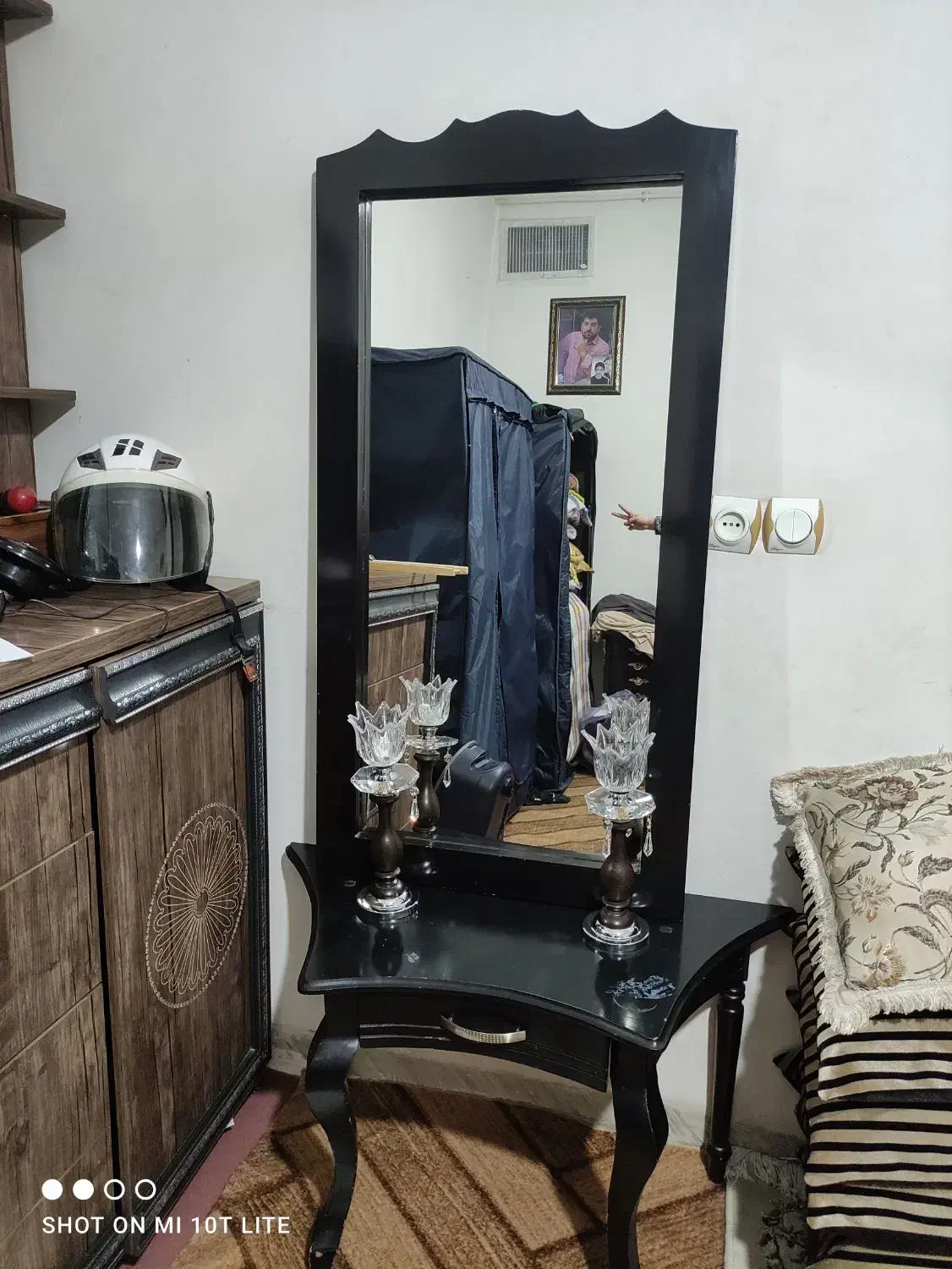 آینه شمعدان|آینه|کرمانشاه, |دیوار