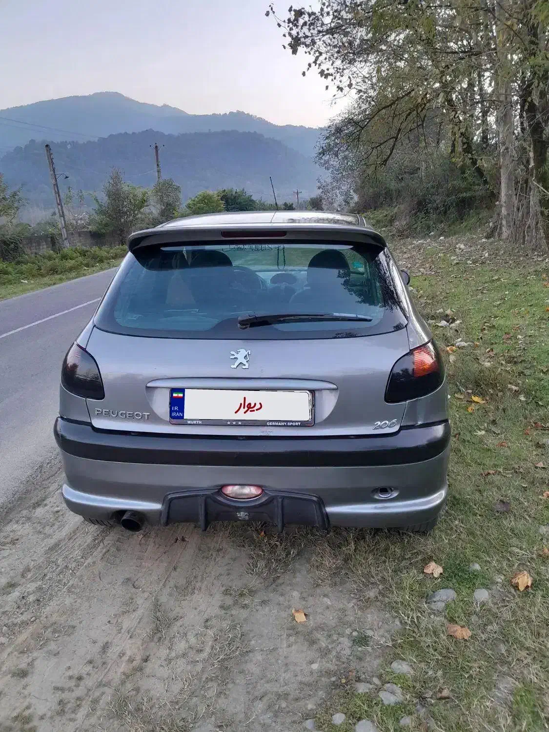 206 تیپ ۲ مدل اسفند ۸۹|خودرو سواری و وانت|رشت, حمیدیان|دیوار