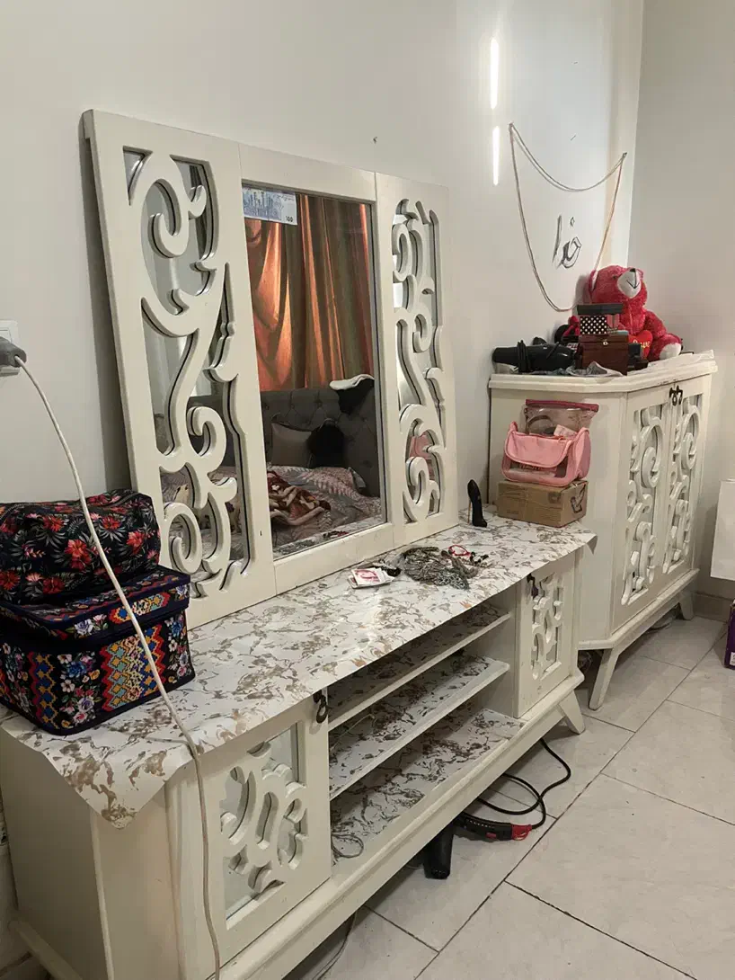 کمد و آینه ست|جاکفشی، کمد، دراور|تهران, جنت‌آباد مرکزی|دیوار