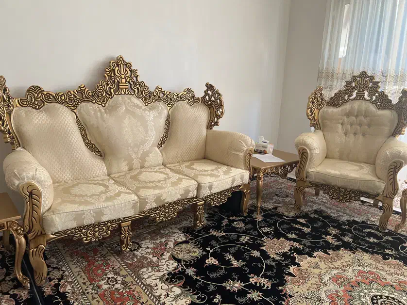 مبل سلطنتی ۷نفره|مبلمان خانگی و میز عسلی|ایلام, |دیوار