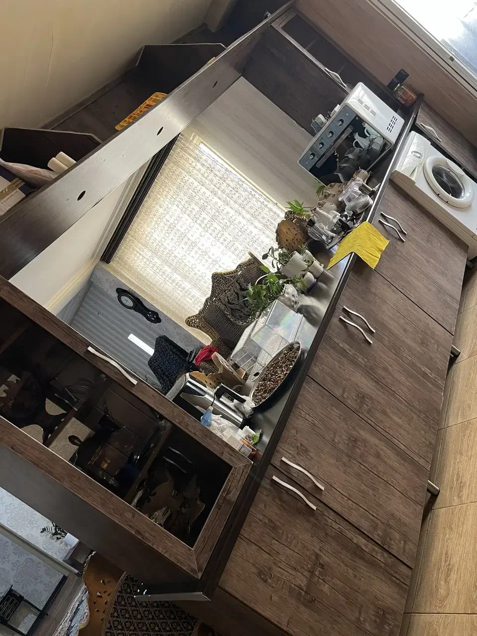 کابینت ، سینک ، هود ، اجاق گاز|آب‌چکان و نظم‌دهنده ظروف|کوهسار (البرز), |دیوار