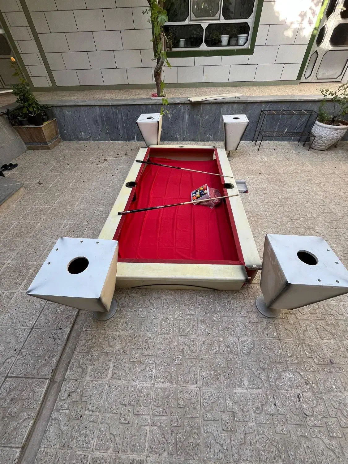 2عددمیز9فوت بیلیارددست ساز و لوازم جانبی|ورزشهای توپی|کیار, |دیوار