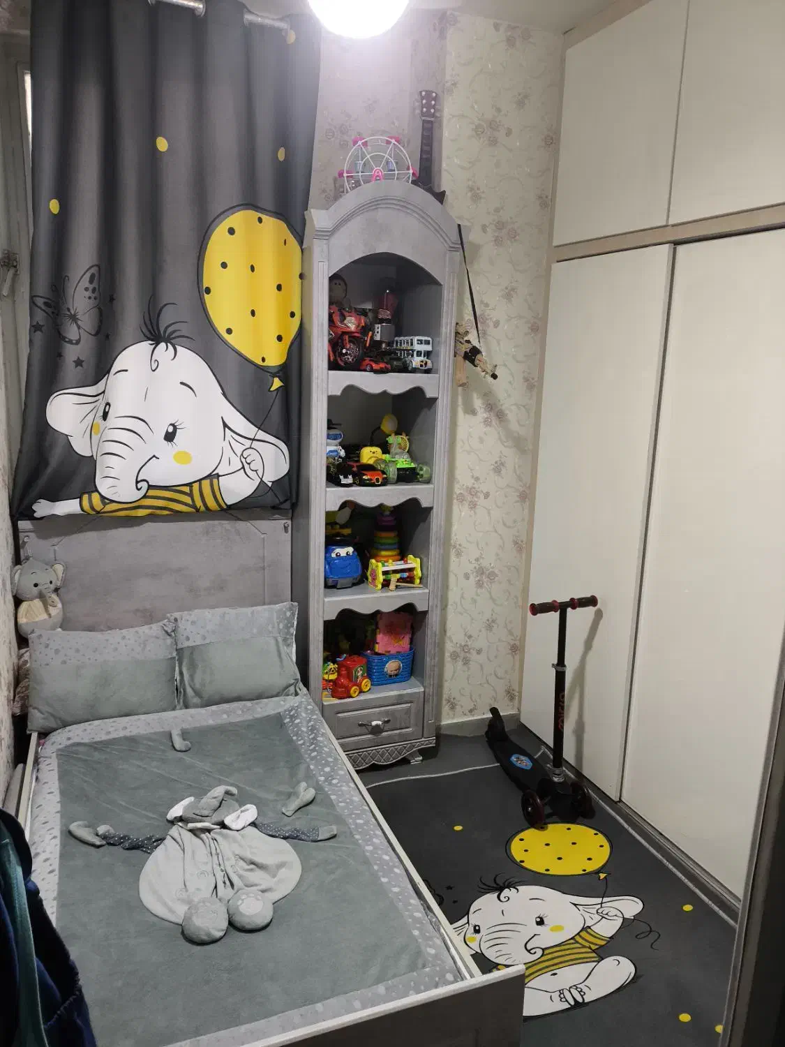 فرش و پرده فیل سیسمونی|اسباب و اثاث بچه|ری, علایین|دیوار