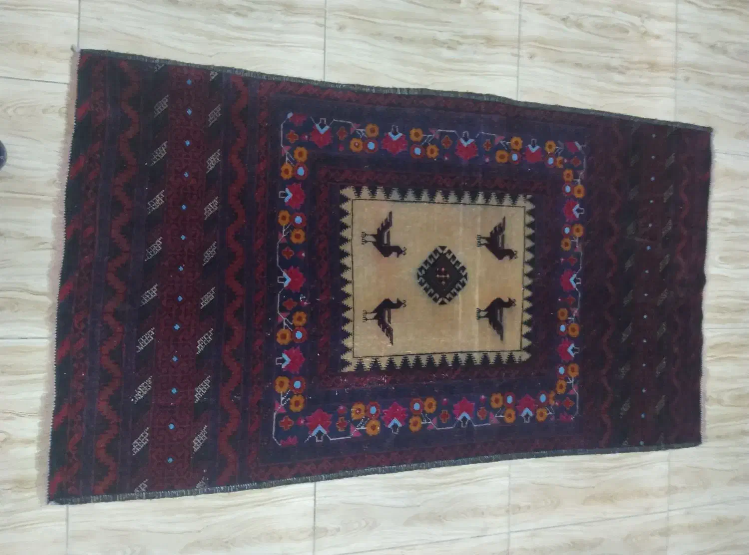 قالیچه قدیمی|گلیم، جاجیم، گبه|اصفهان, دانشگاه اصفهان|دیوار