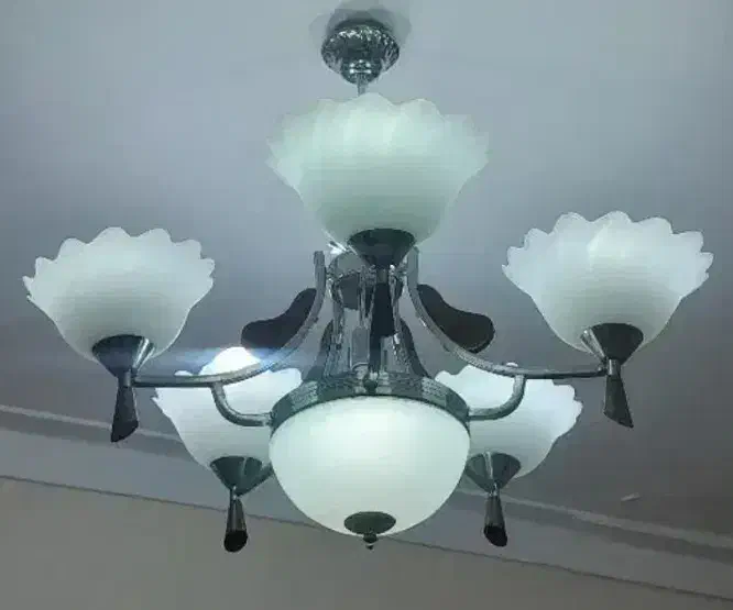 لوستر پنج تایی سالم|لوستر و چراغ آویز|گرگان, |دیوار