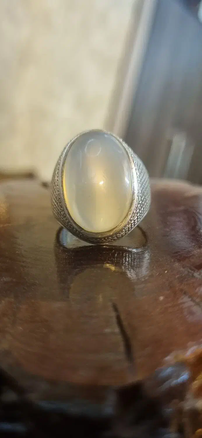 انگشتر عقیق یمانی سفید قدیمی|جواهرات|اصفهان, مسجد مصلی|دیوار