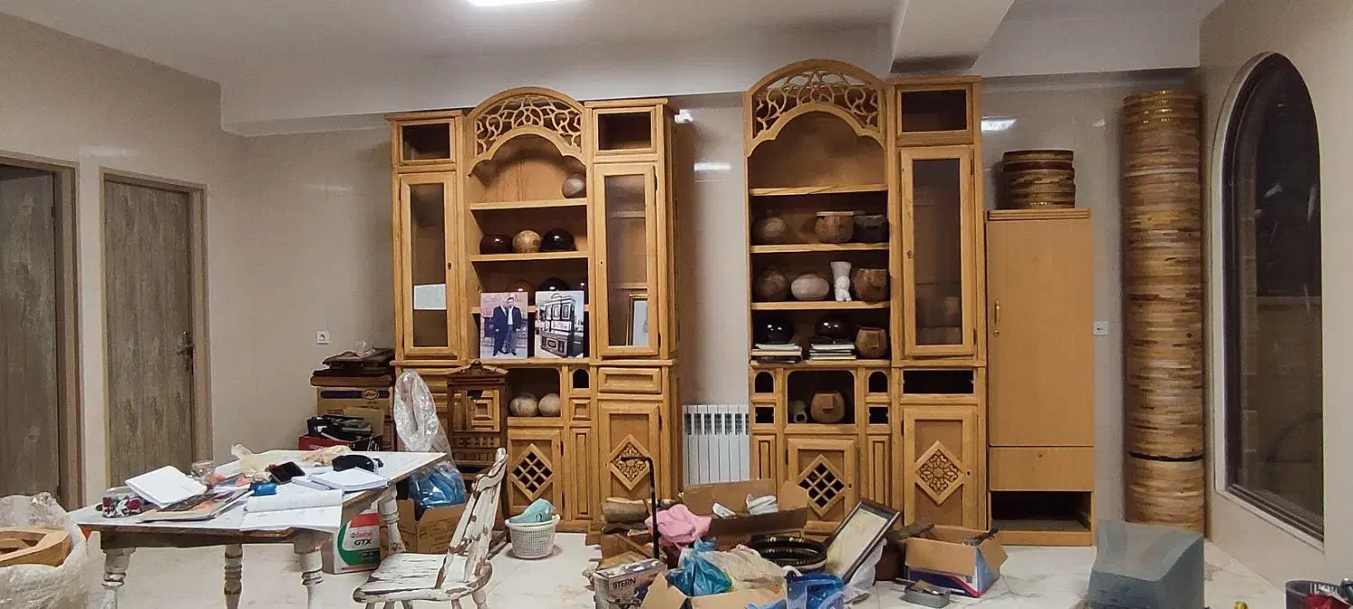 بوفه و کتابخانه|بوفه، ویترین، کنسول|بستان آباد, |دیوار