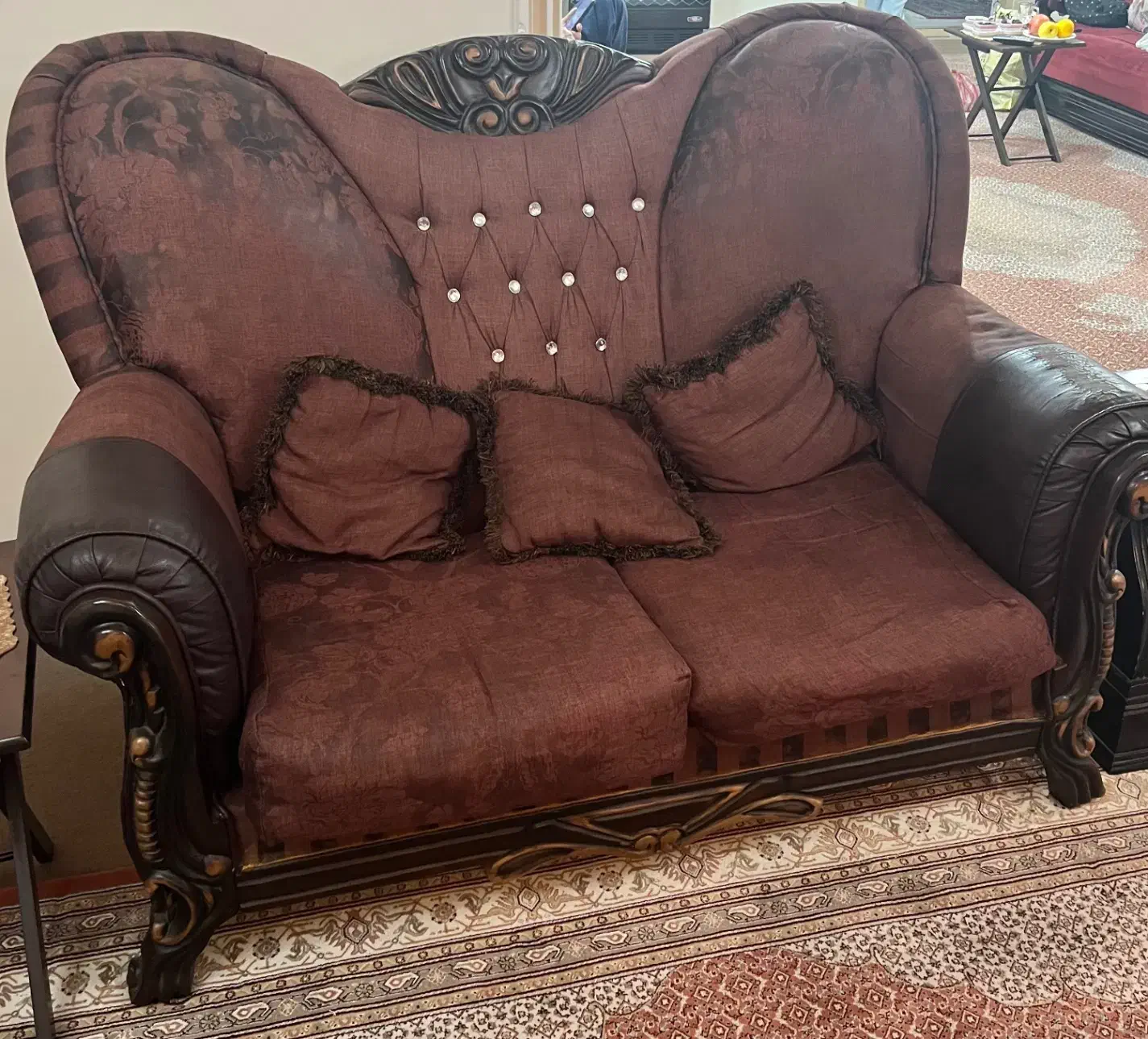 فروش دو دوست مبل هفت نفره|مبلمان خانگی و میز عسلی|آمل, |دیوار