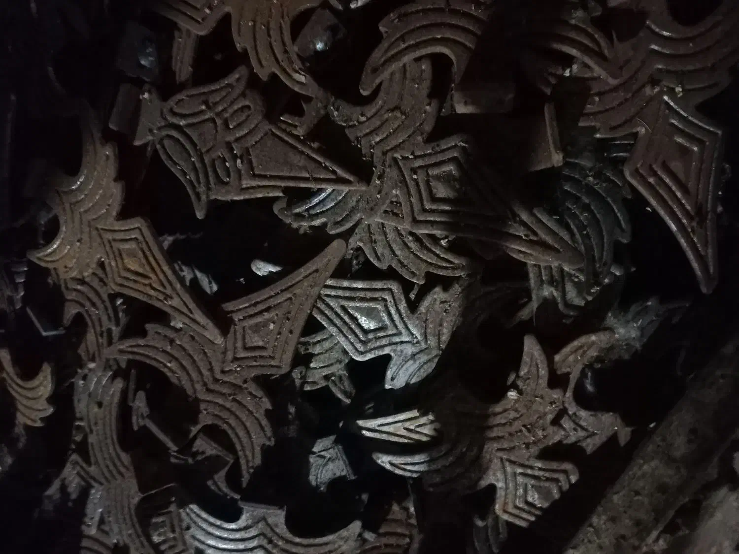 گل فرفورژه آهنی نرده ودرب|مصالح و تجهیزات ساختمان|کومله, |دیوار