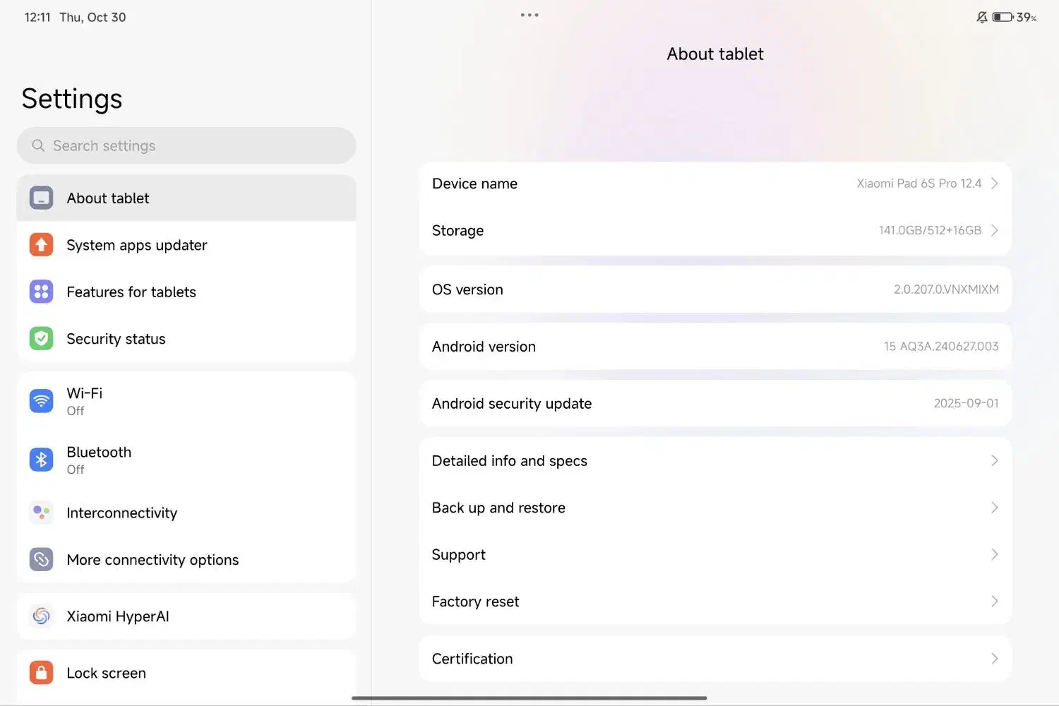 تبلت شیائومی Pad 6S Pro با قلم و کاور اورجینال|تبلت|تهران, شیخ هادی|دیوار