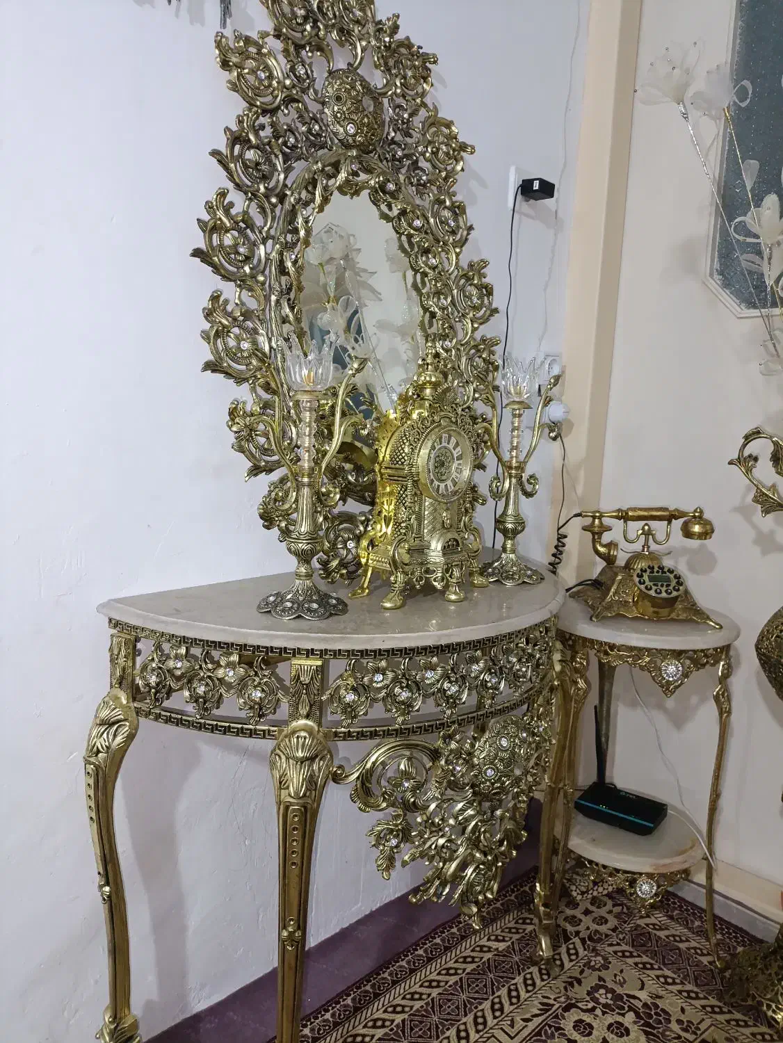 اینه و شمعدان|بوفه، ویترین، کنسول|خرمدره, |دیوار