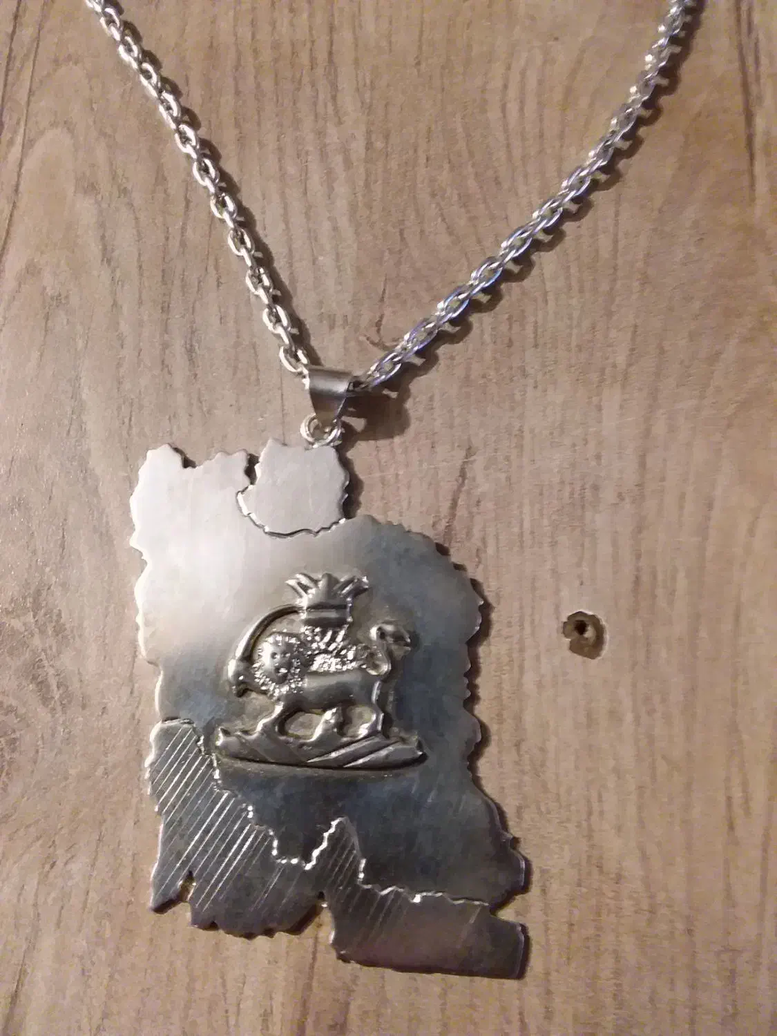 *پلاک و زنجیر نقشه ایران نقره *|جواهرات|شیراز, شهرک سراج|دیوار