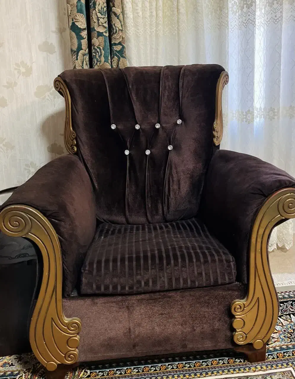 مبلمان ۷نفره فروش فوری|مبلمان خانگی و میز عسلی|قائم‌شهر, |دیوار