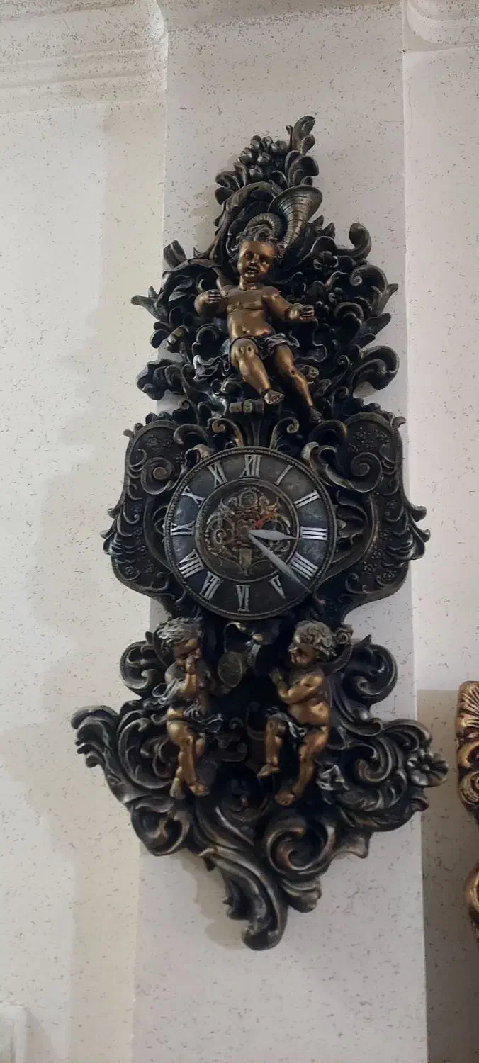 ساعت طرح فرشته|ساعت دیواری و تزئینی|محمدیه-قزوین, |دیوار