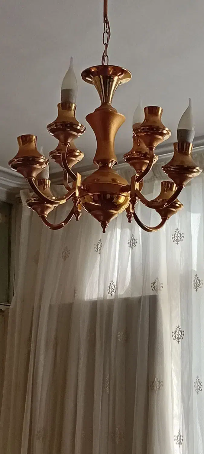 لوستر 4 شاخه 2 عدد|لوستر و چراغ آویز|تبریز, |دیوار