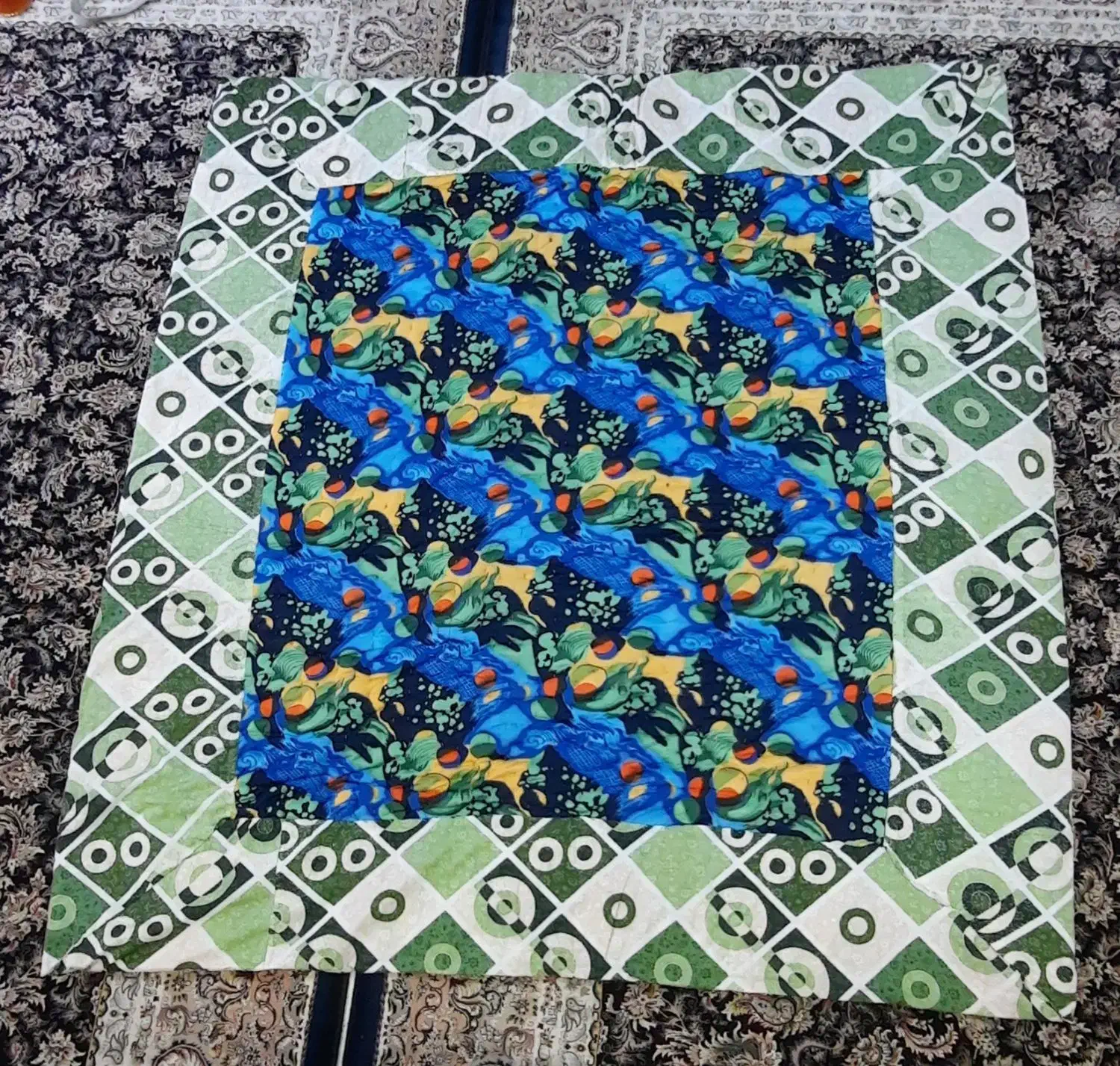 لحاف دست دوز نو|رختخواب، بالش، پتو|شهرکرد, |دیوار