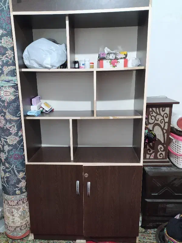 کمد کتابخانه نو سالم|کتابخانه، شلف، قفسههای دیواری|اراک, |دیوار