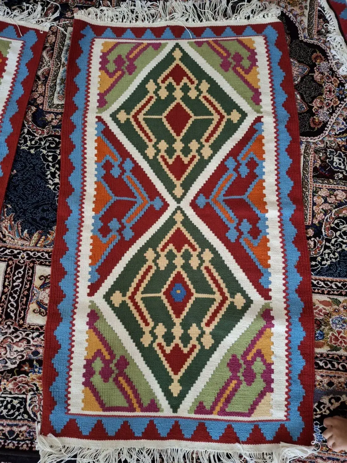 کلیم دست بافت در اندازه های مختلف|گلیم، جاجیم، گبه|اردبیل, |دیوار