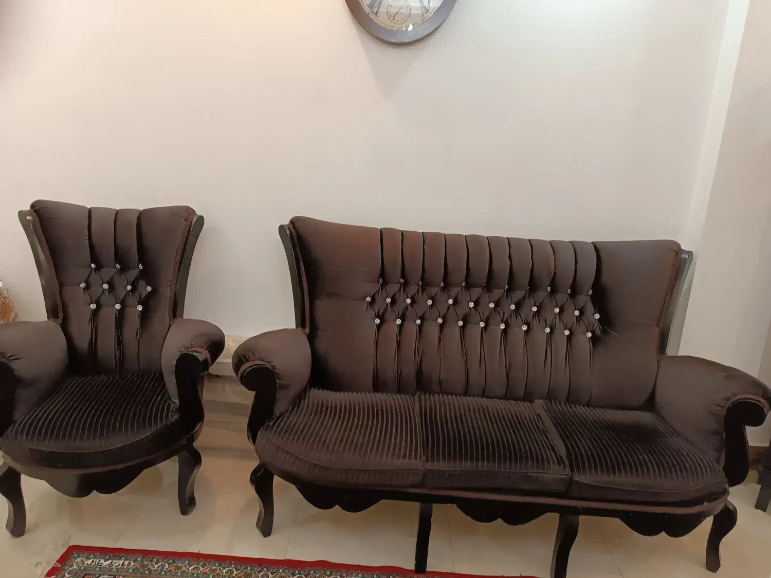 مبل 7نفره همراه جلو مبلی بوفه|مبلمان خانگی و میز عسلی|خلخال, |دیوار