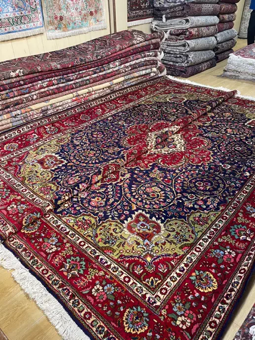 فرش جفت ۹ متری دستبافت تبریز|فرش|تهران, سلسبیل شمالی|دیوار