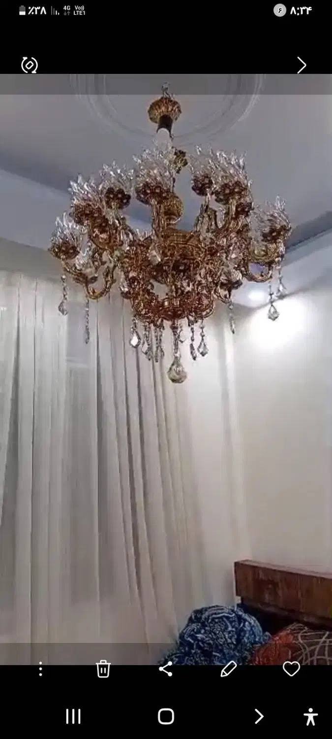 لوستر برنز|لوستر و چراغ آویز|تهران, هاشمی|دیوار