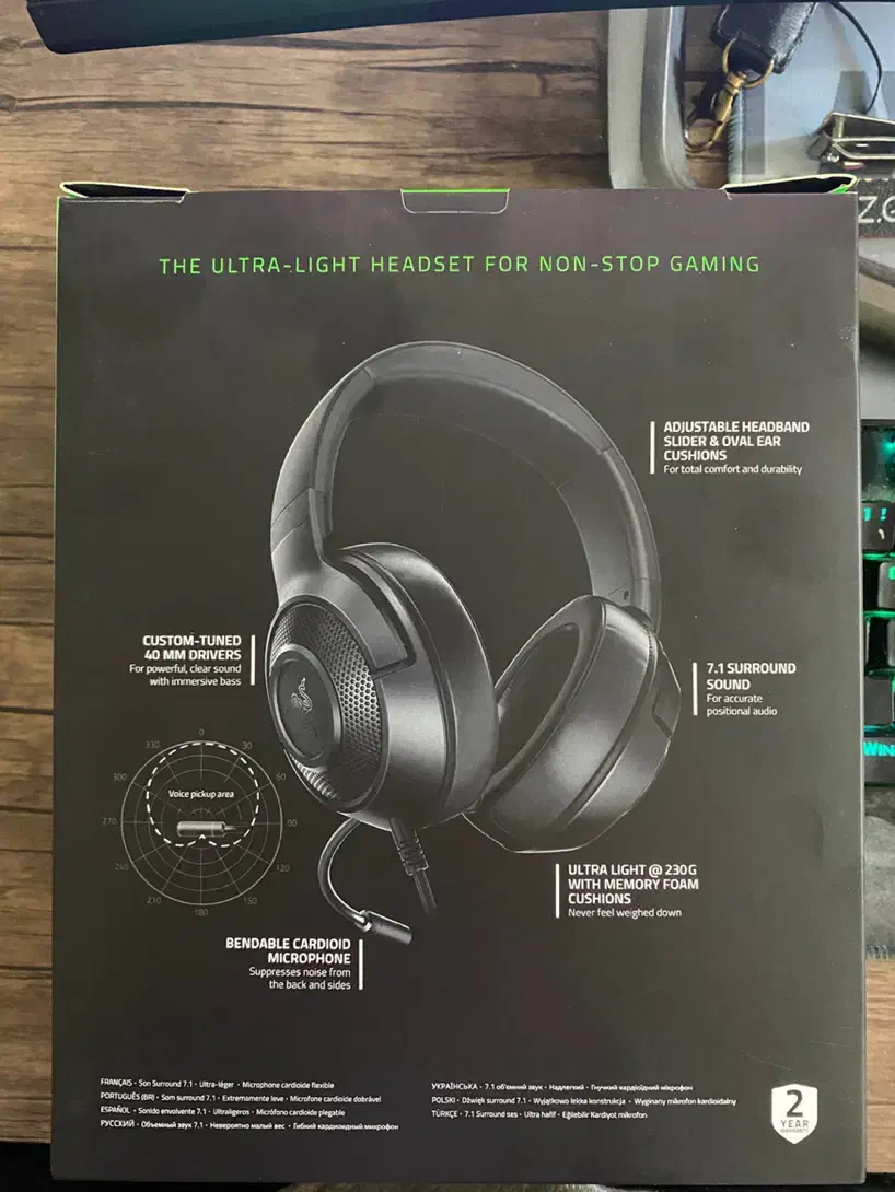 هدست گیمینگ Razer Kraken X Lite|قطعات و لوازم جانبی رایانه|تهران, شاهین|دیوار