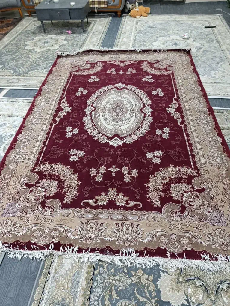 ۲ تخته ۶ متری ۵۰۰ شانه زرشکی|فرش|ارومیه, |دیوار