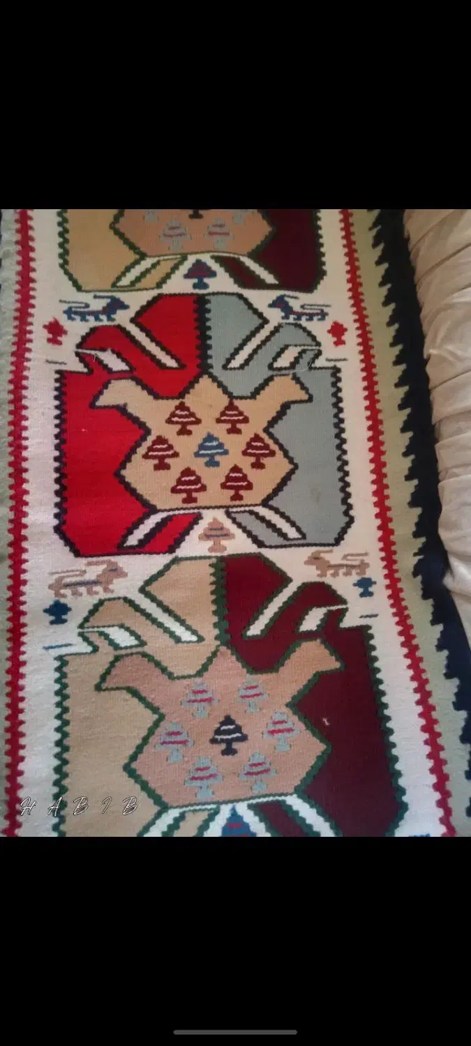 گلیم فرش دست بافت|گلیم، جاجیم، گبه|تبریز, |دیوار
