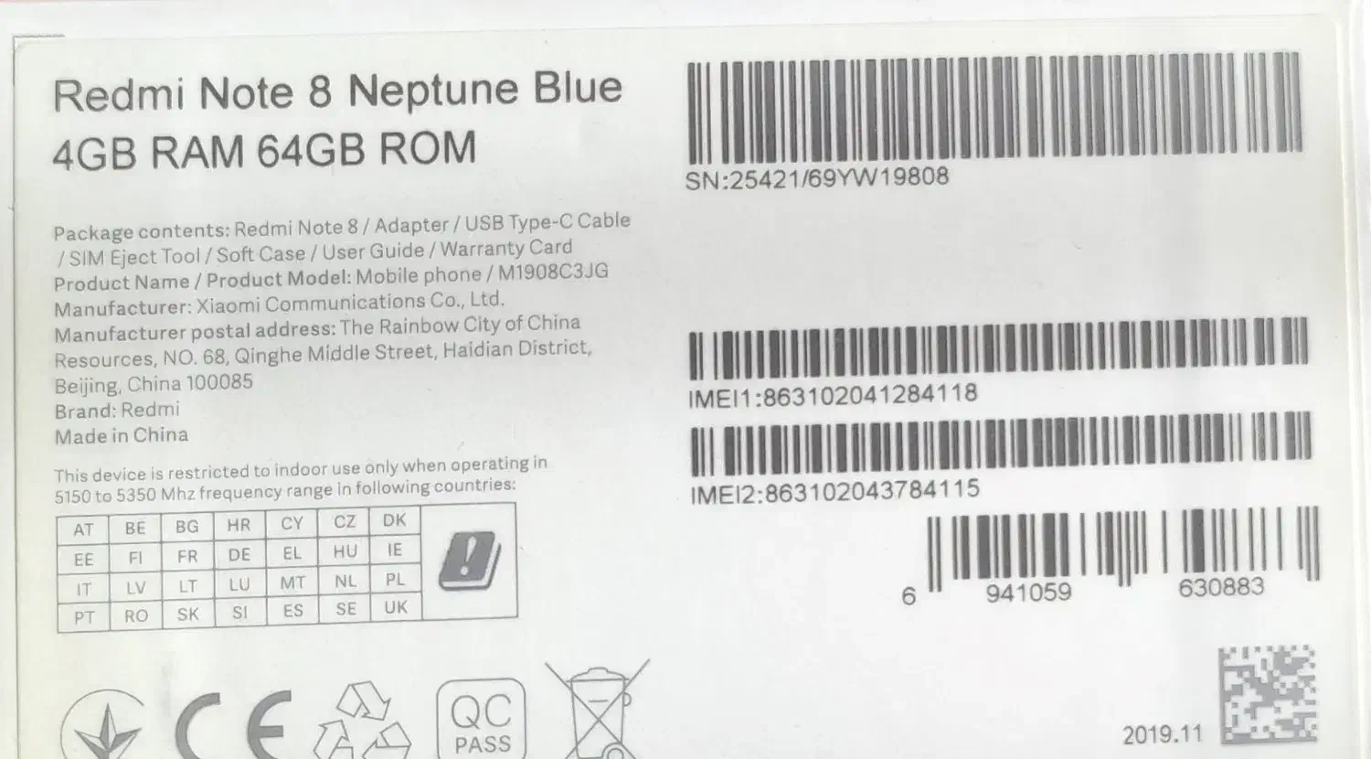 شیائومی Redmi Note 8|موبایل|پردیس, فاز ۹|دیوار