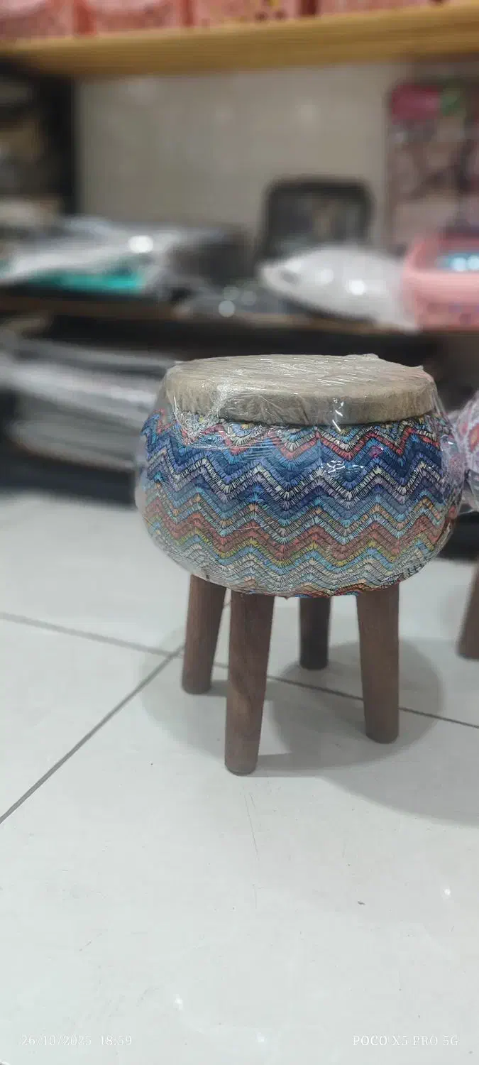 پاف چهار پایه طرح مراکشی|صندلی و نیمکت|قم, شهرک امام حسین|دیوار