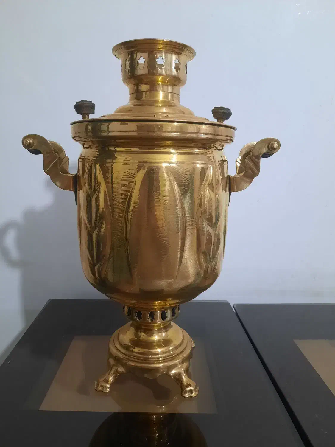 سماور آبکروم روسی|کلکسیون اشیاء عتیقه|مراغه, |دیوار