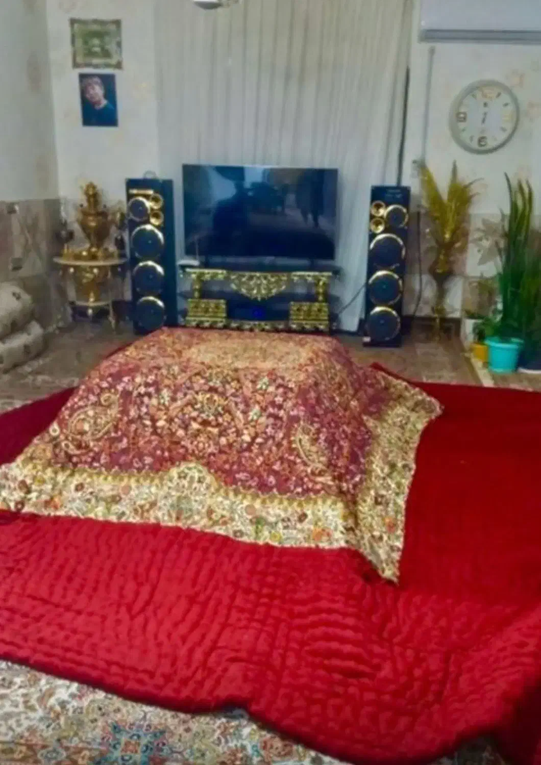 لحاف کرسی دست دوز سنتی ملوکی 4 در 4 متر سفارشی|رختخواب، بالش، پتو|تهران, شهید رجایی|دیوار
