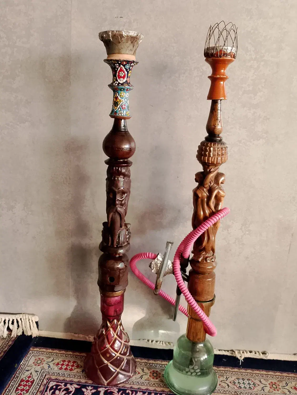 قلیان چوبی|صنایع دستی و سایر لوازم تزئینی|مشهد, شهید احمدی روشن|دیوار