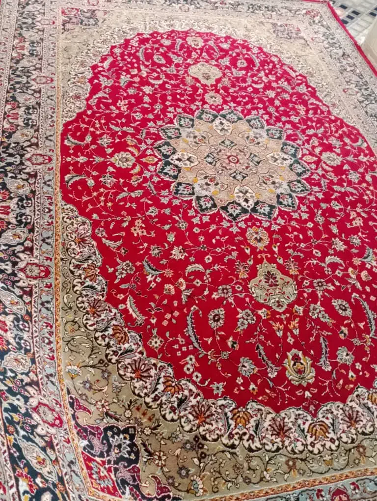 دوعدد قالی ۶متری سالم اصلی نخ|فرش|دزفول, |دیوار