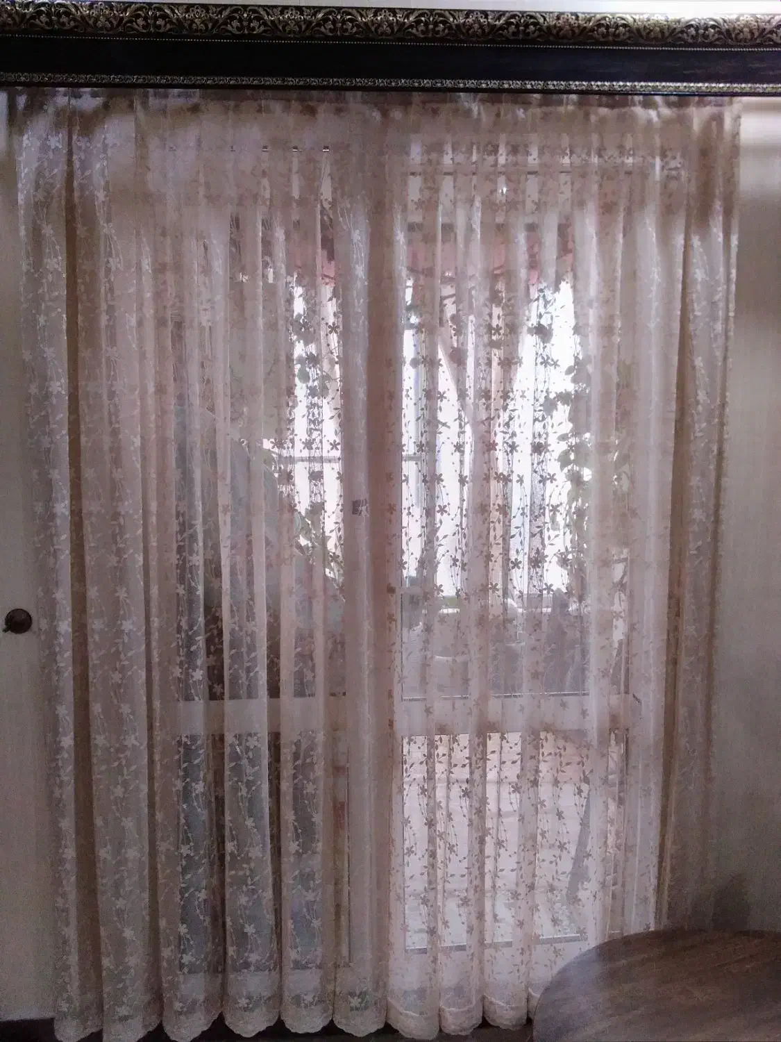 پرده گیپور ریزنقش|پرده، رانر، رومیزی|رشت, پل تالشان|دیوار