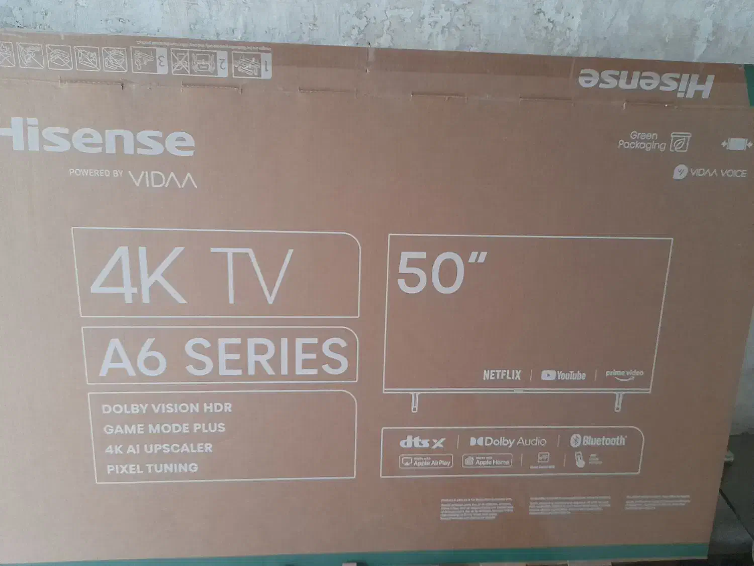 ال ای دی 50 هایسنس|تلویزیون و پروژکتور|رشت, سعدی (تختی)|دیوار